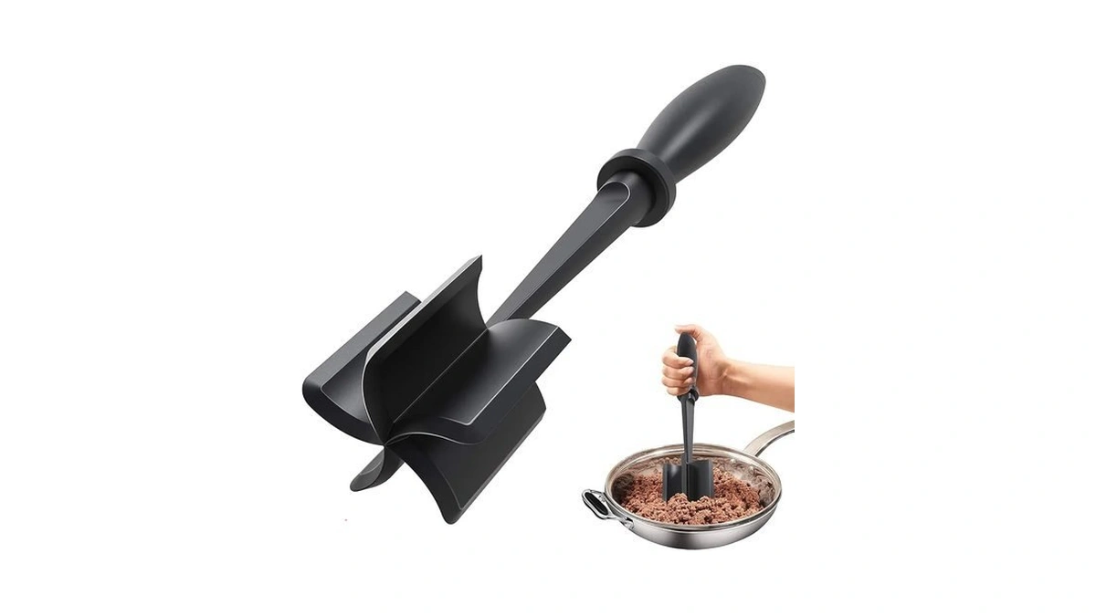 Meat Chopper For Hamburger, Premium Heat Resistant Masher And Smasher