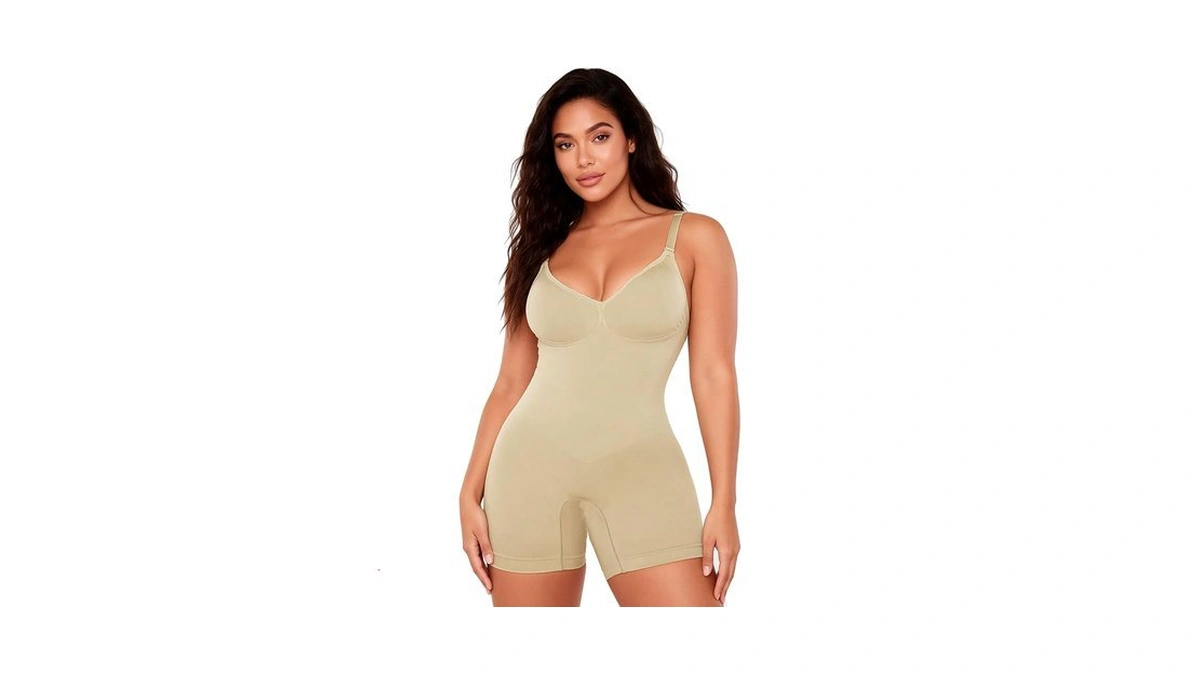 Basetry Shapewear Bodysuit For Women Tummy Control Seamless Sculpting Hip