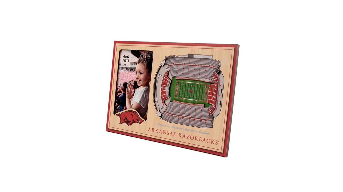 Youthefan Ncaa Arkansas Razorbacks 3d Stadium Picture Frame