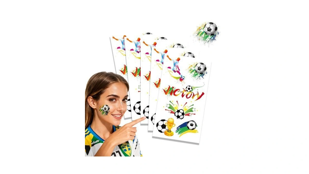 Soccer Tattoos - World Cup Temporary Tattoos For Kids, Adults,