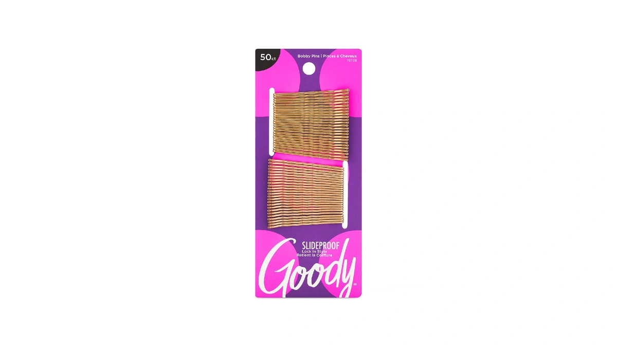 Goody Slideproof Bobby Pins - 50 Ct, Metallic Blonde, High