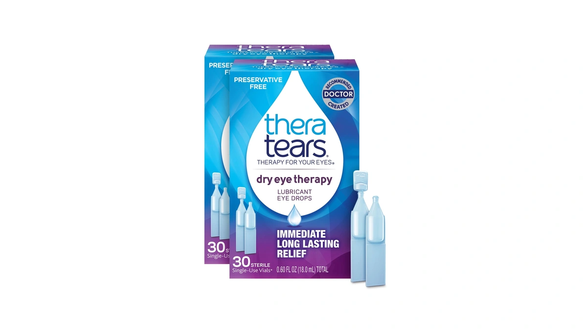 Theratears Dry Eye Drops, Preservative-free Vials, 30 Ct, 2 Pk