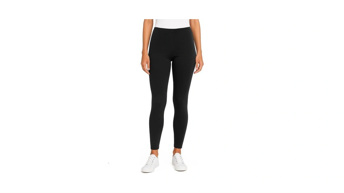 City Threads Women's Leggings 100% Cotton Made In Usa (black,