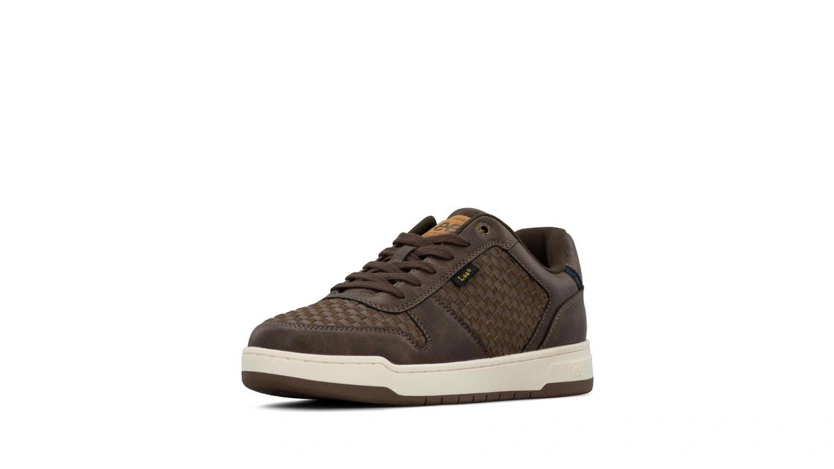 Lee Men's Specter Court Sneaker, Tobacco Brown/black Coffee, 7 M