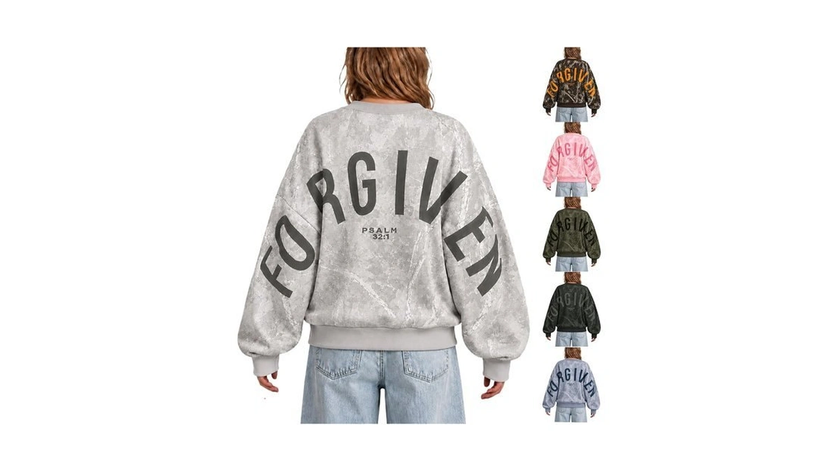 Christian Sweatshirts For Women Forgiven Sweatshirt Camo Sweatshirts Unisex