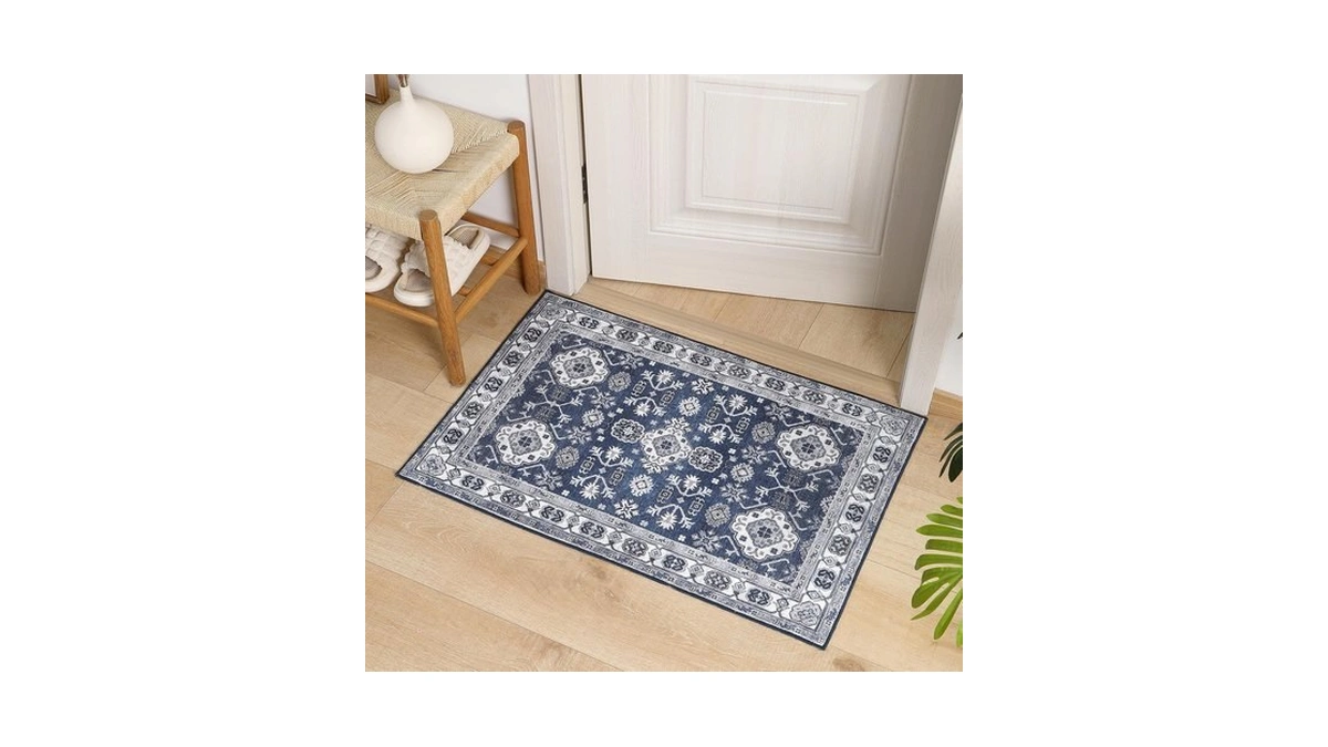 Vk Vk·living Entryway Washable Rug 2'x3' Small Boho Bathroom Throw