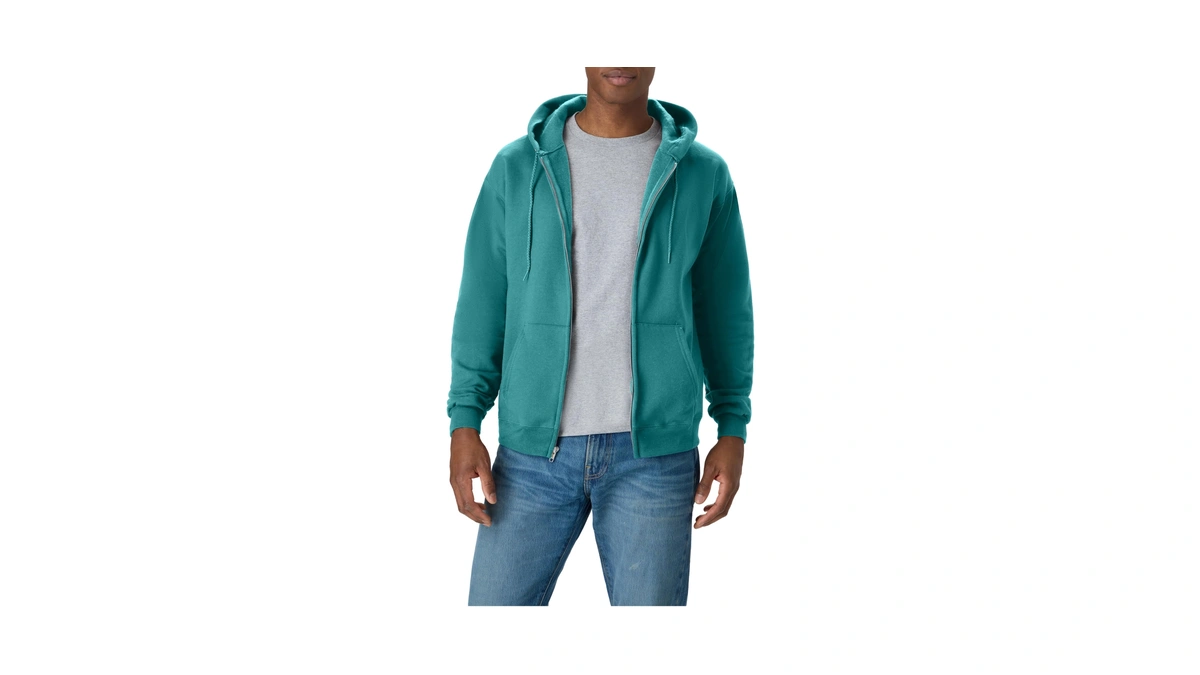 Hanes, Ecosmart Fleece Full-zip Hoodie For Men, Hooded Sweatshirt, Spanish