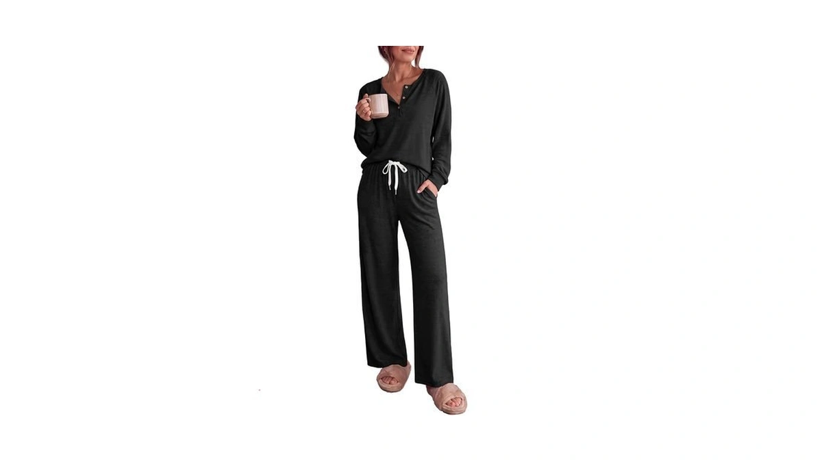 Ekouaer Pajamas For Women Set Soft 2 Piece Lounge Set