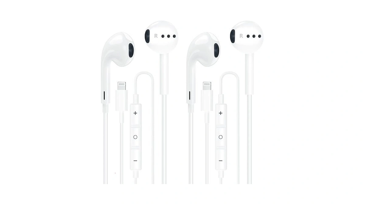 Apple Mfi Certified 2 Pack Iphone Wired Headphones With Lightning