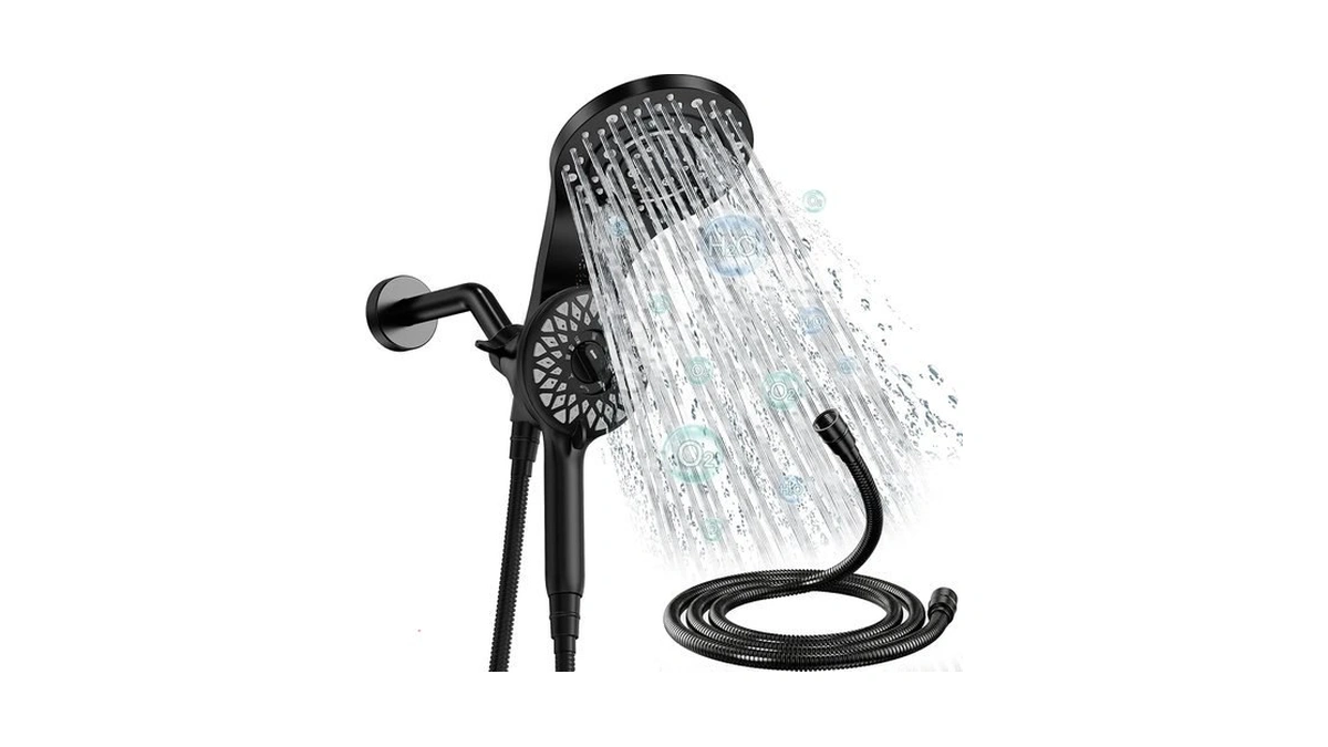 Twimost Rain Shower Head With Handheld, 13-function High Pressure Dual