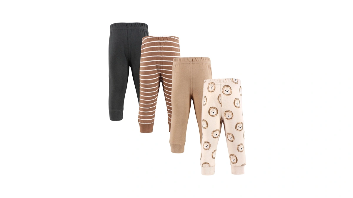 Hudson Baby Cotton Pants And Leggings, Brave Lion, Preemie