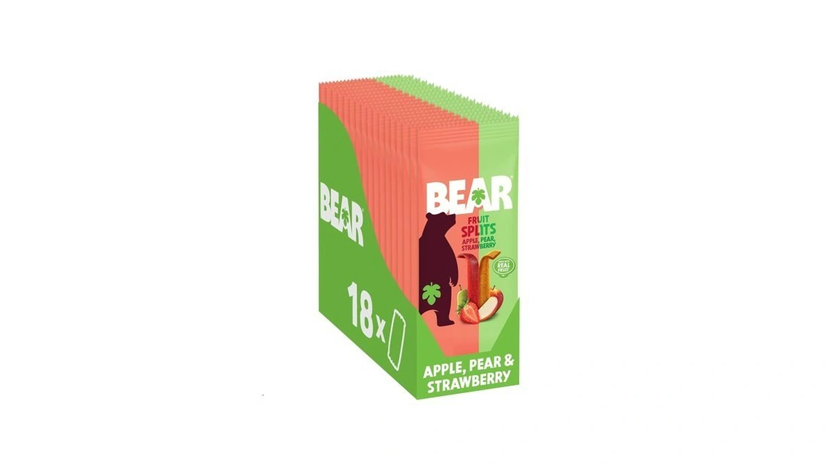 Bear Real Fruit Snack Splits - Gluten Free, Vegan, And