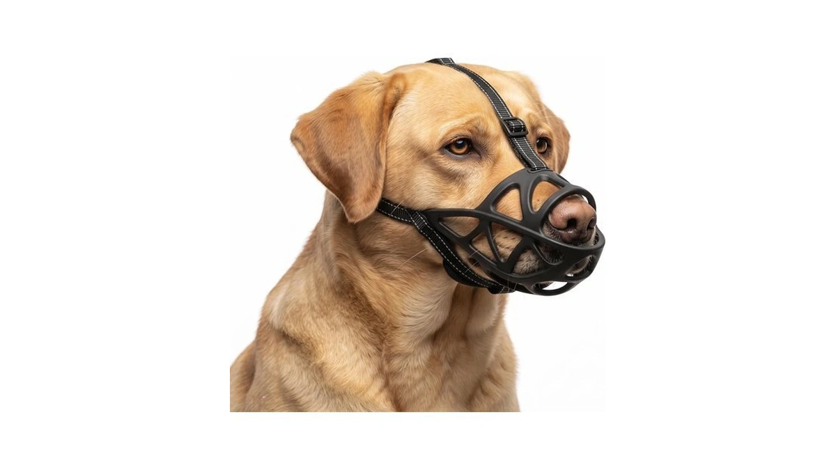 Amazon coupon: Breathable Basket Dog Muzzle For Large B