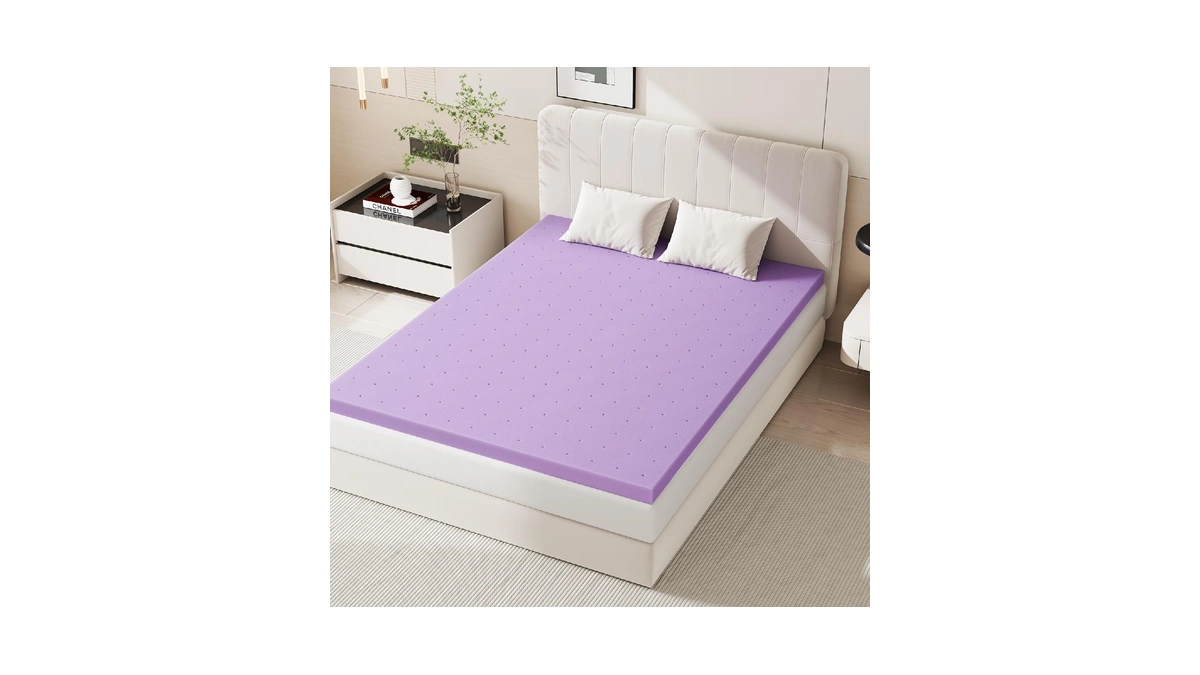 Sweetcrispy 1.5 Inch Full Cooling Gel Memory Foam Mattress Topper