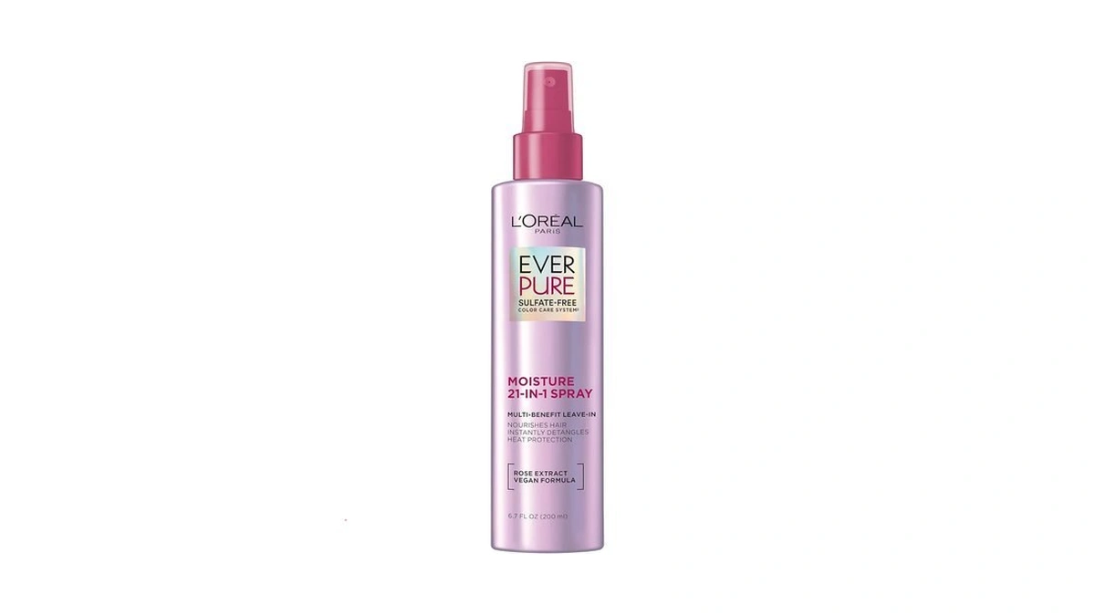 L'oreal Paris Everpure Moisture 21-in-1 Leave In Conditioner, Multi-benefit Heat