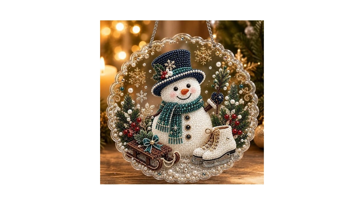 Christmas Pearl Diamond Art Kit For Adults, Diy Craft Xamas
