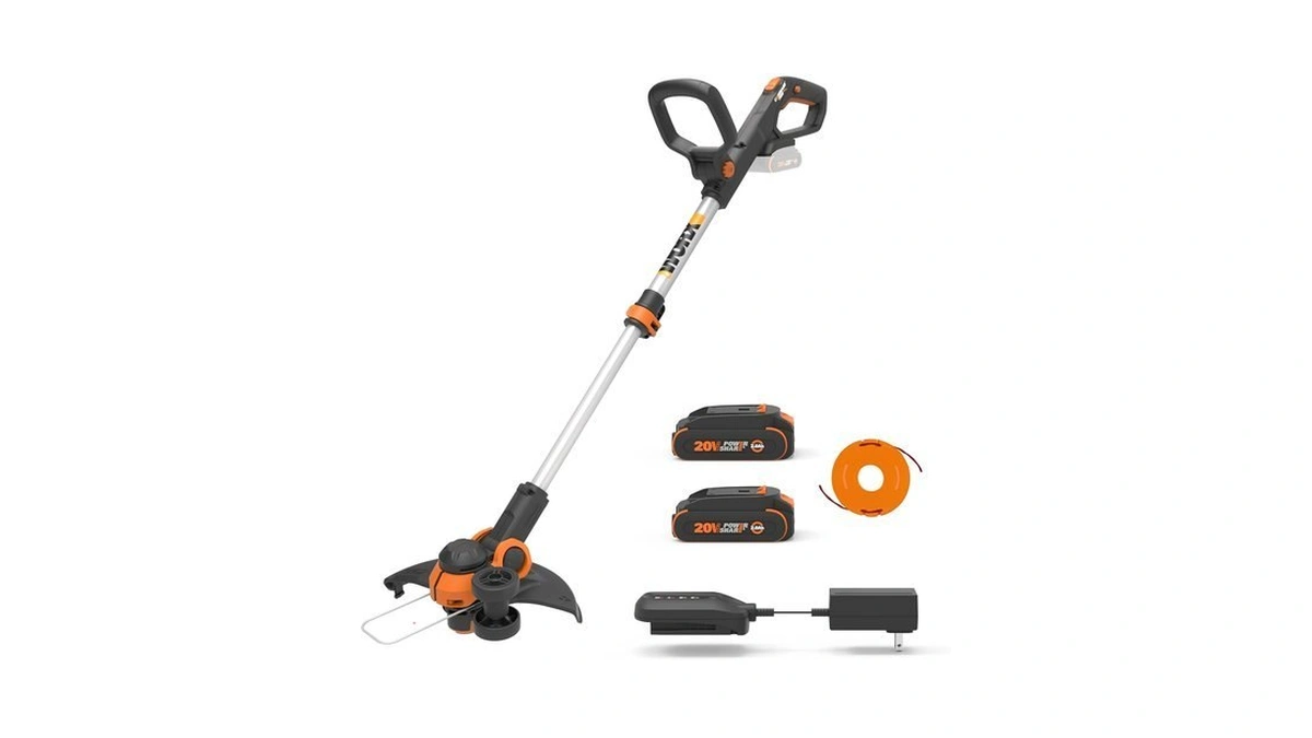 Worx 20v 12" 2-in-1 Cordless String Trimmer & Electric Lawn