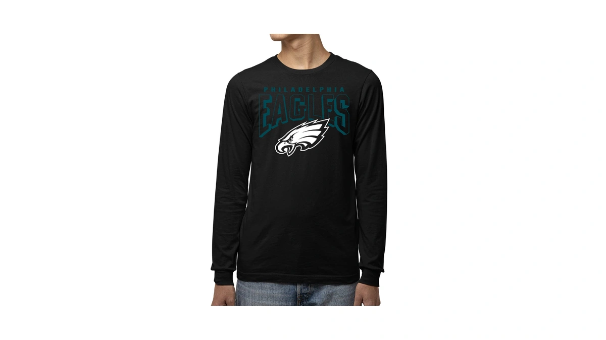 Junk Food Nfl - Philadelphia Eagles Bold Logo Adult Ls
