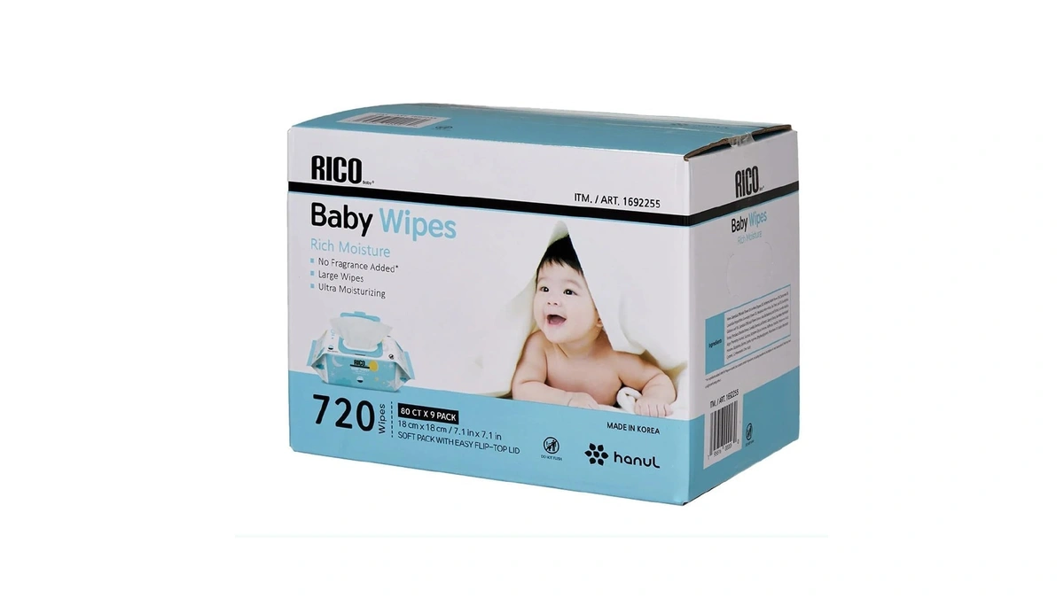Rico Baby Wipes, 720-count