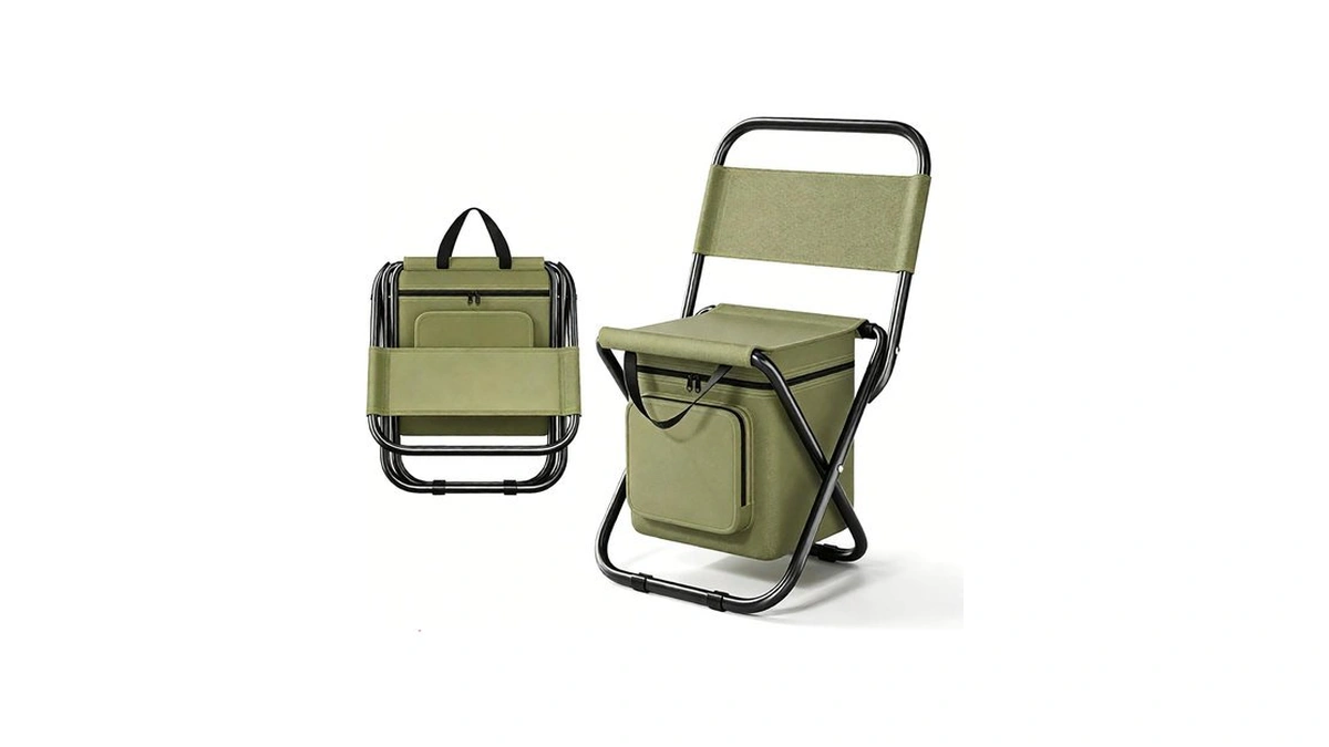Chaywillow 3-in-1 Portable Folding Camping Chair With Cooler Bag