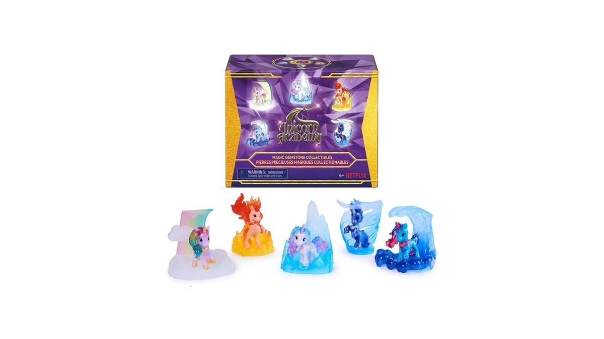 Unicorn Academy Magic Gemstone 5-pack, Dolls & Unicorn Toys, Ages