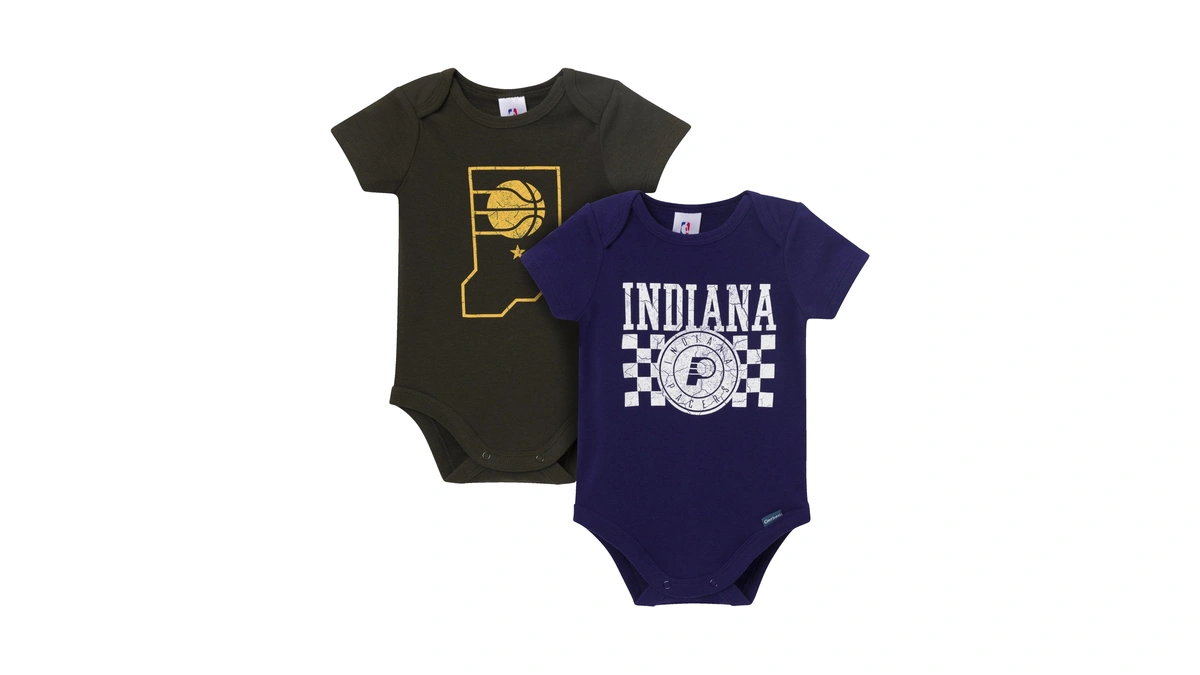 Gerber Unisex Baby Nba Team 2 Pack Short Sleeve Onesie