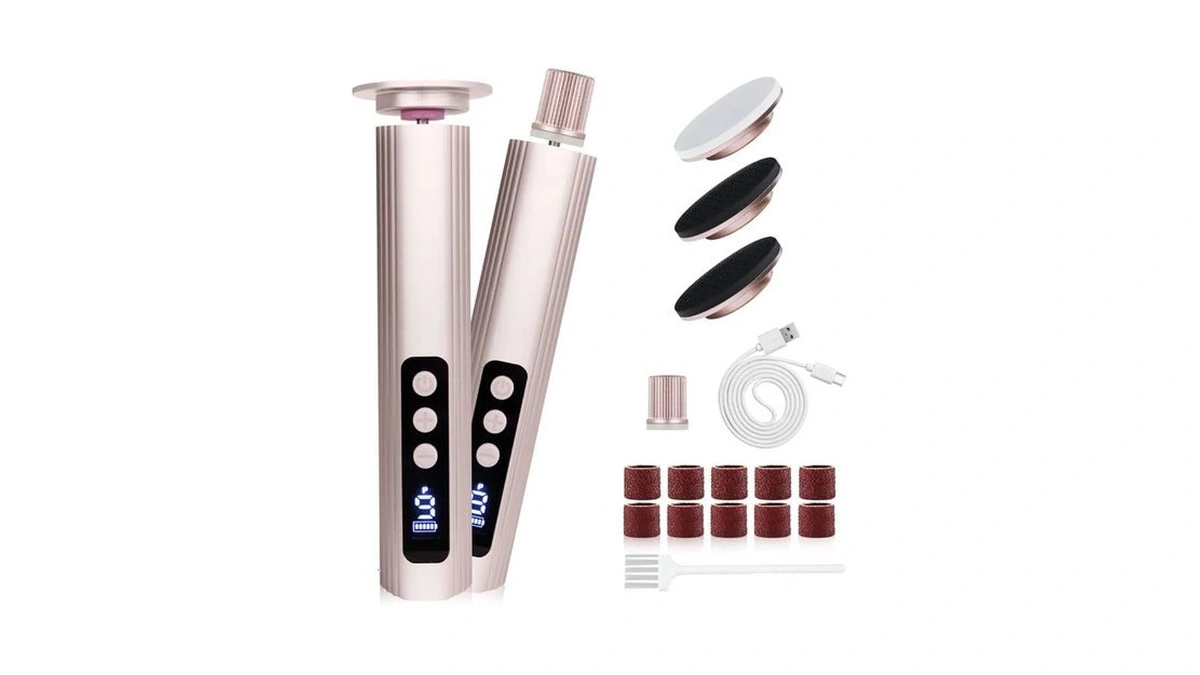 Electric Foot Callus Remover With Nano Glass Head, 9-speed Rechargeable