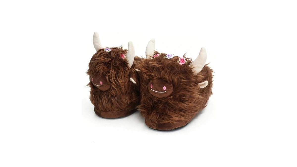 Amazon : Highland Cow Slippers, Cute Scottish Hig