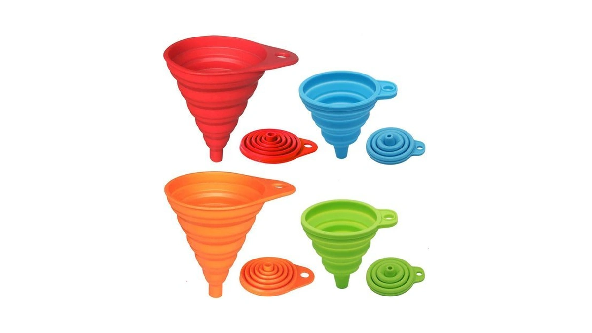Kongnai Kitchen Funnel Set 4 Pack, Small And Large, Kitchen