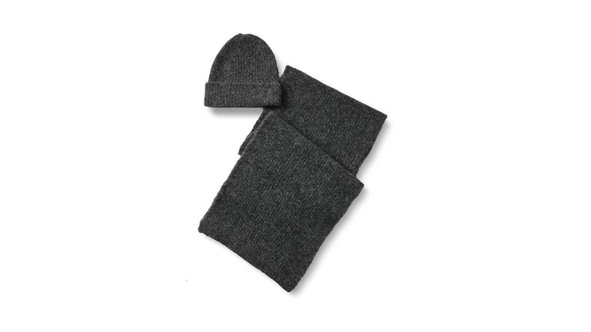 Amazon Essentials Unisex Adults' Faux Mohair Scarf Hat Set For
