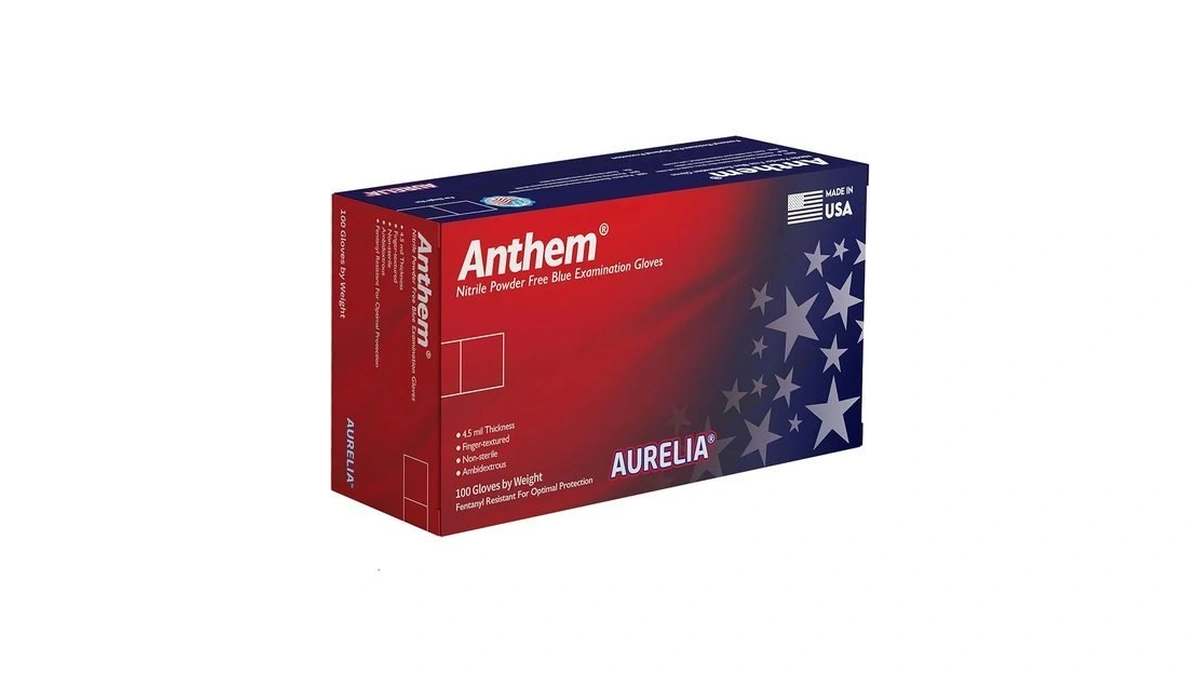 Aurelia Anthem, Patriot Blue Nitrile Gloves, X-large, Case Of 900