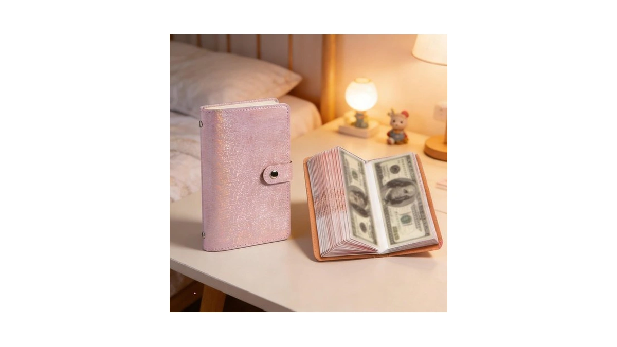A6 Large Capacity Banknote Storage Book - 50 Pages Holds