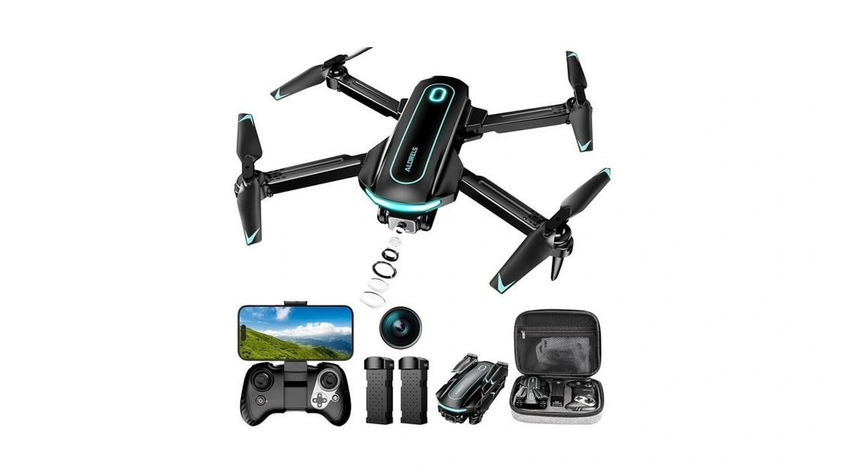 Drone With Camera For Beginners, 1080p Hd Fpv Foldable Drone