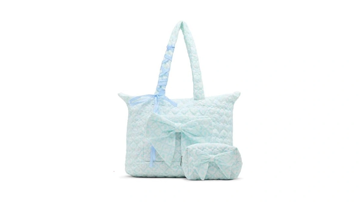 Madden Girl Aelisb 2 Pc Tote Set, Blue Floral