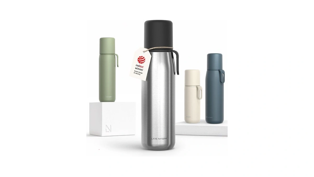 Lars Nysøm Stainless Steel Thermo Water Bottle 34oz - Coffee