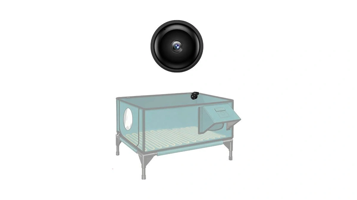 Lisviva Mini Wifi Camera For Heated Cat House, 1080p Hd,