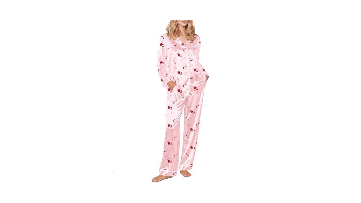 Amazon code: Ekouaer Womens Pajamas Set Button Up Pjs
