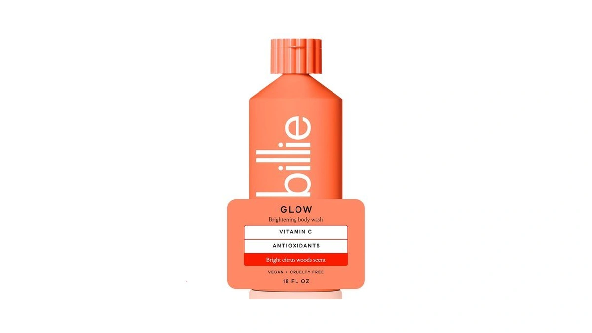 Billie Glow Womens Body Wash, Brightening, Santal Blossom, 18 Fl