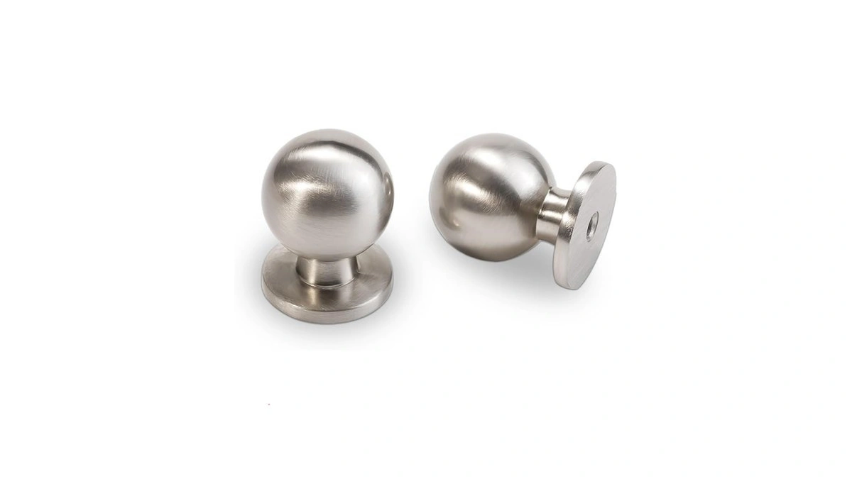 Bukobyhe 10 Pack Cabinet Handles - Brushed Satin Nickel Knobs,