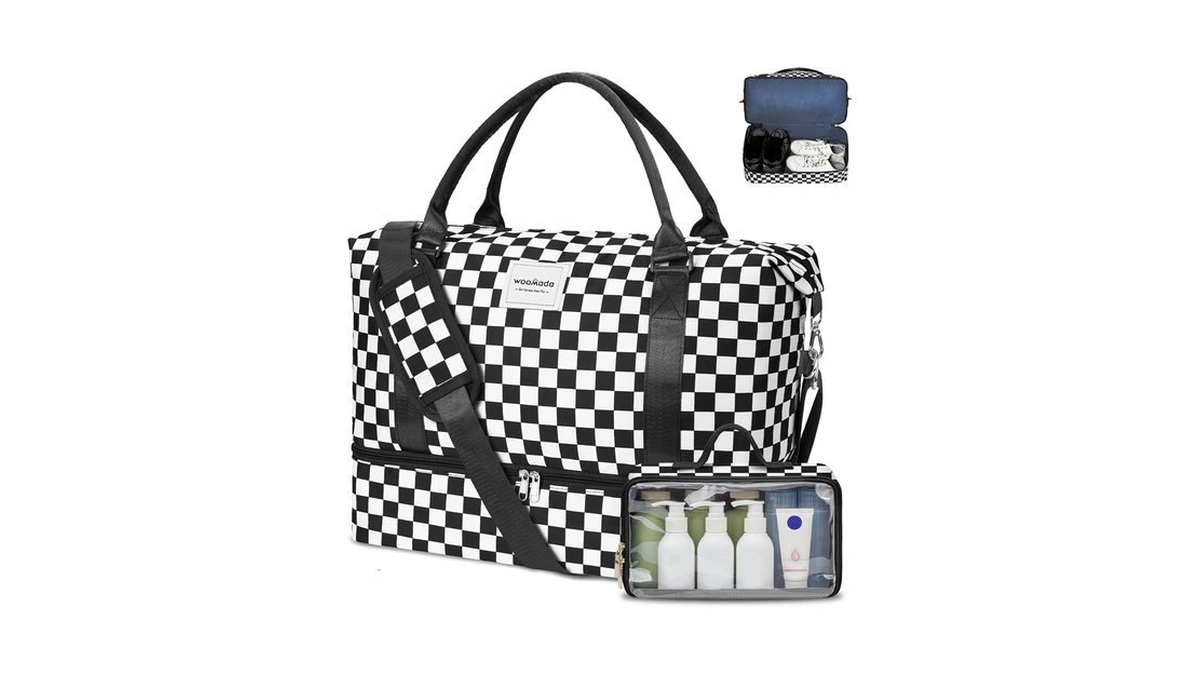 Woomada Weekender Overnight Bag For Women, Carry On Shoulder Travel