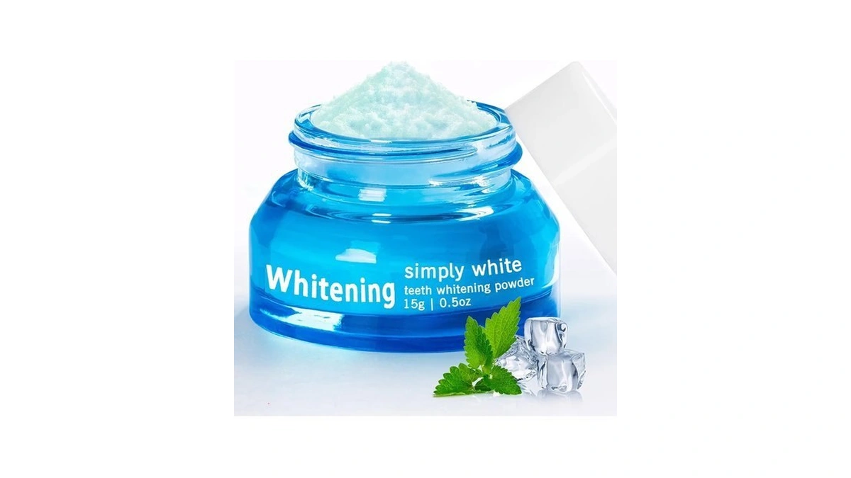 Teeth Whitening Powder With Hydroxyapatite, Removes Stains & Fresh Breath