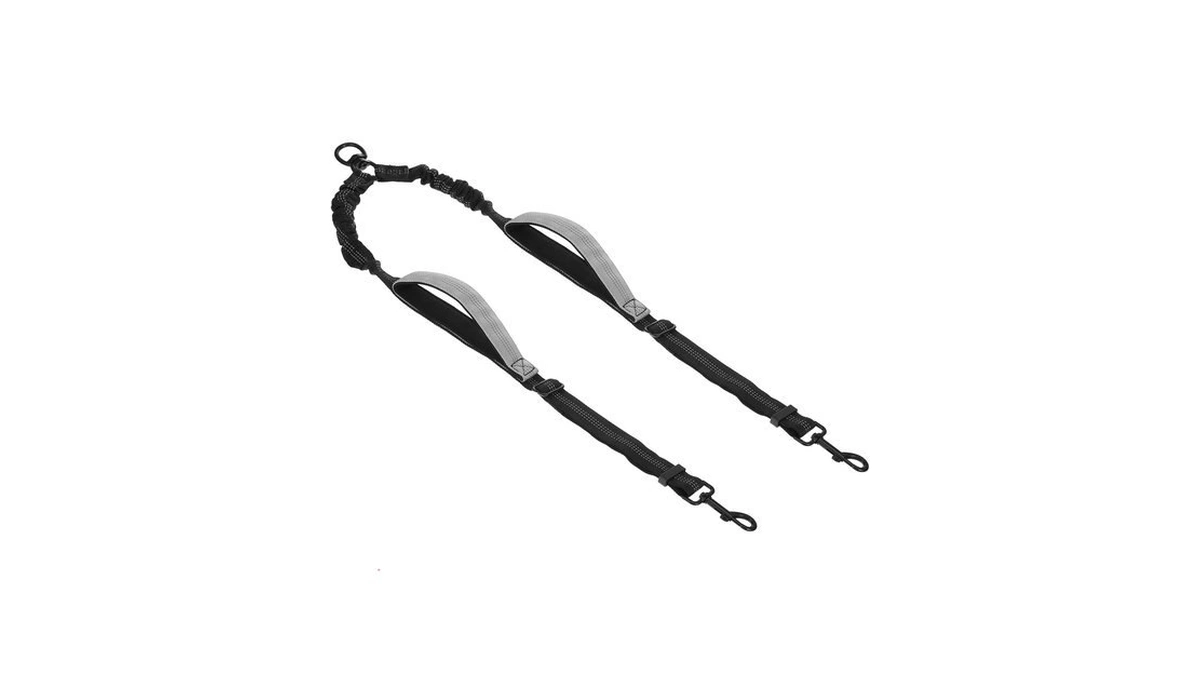 Double Dog Leash For Two Dogs, Adjustable Dual Control Handles