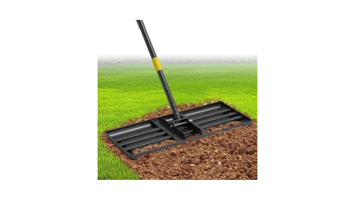 Lawn Leveling Rake 30"x10" For Lawn Care - 72" Extendable