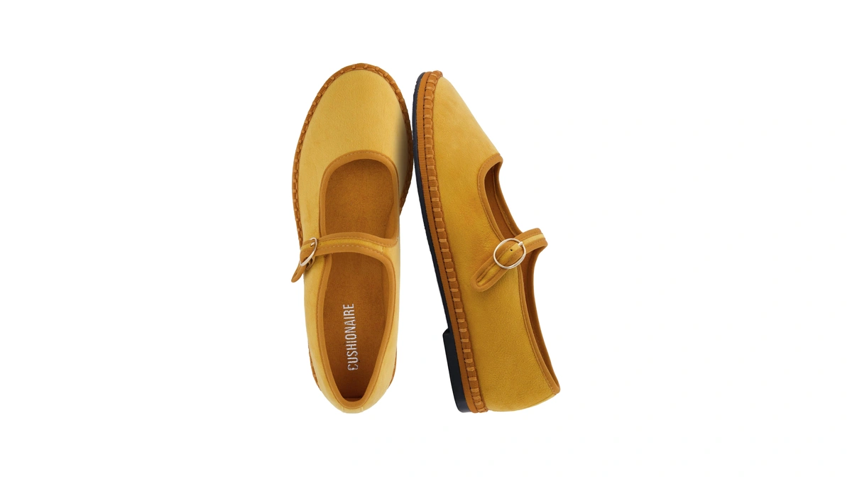 Cushionaire Missy Mary Jane Ballet Flats For Women, Breathable Lightweight