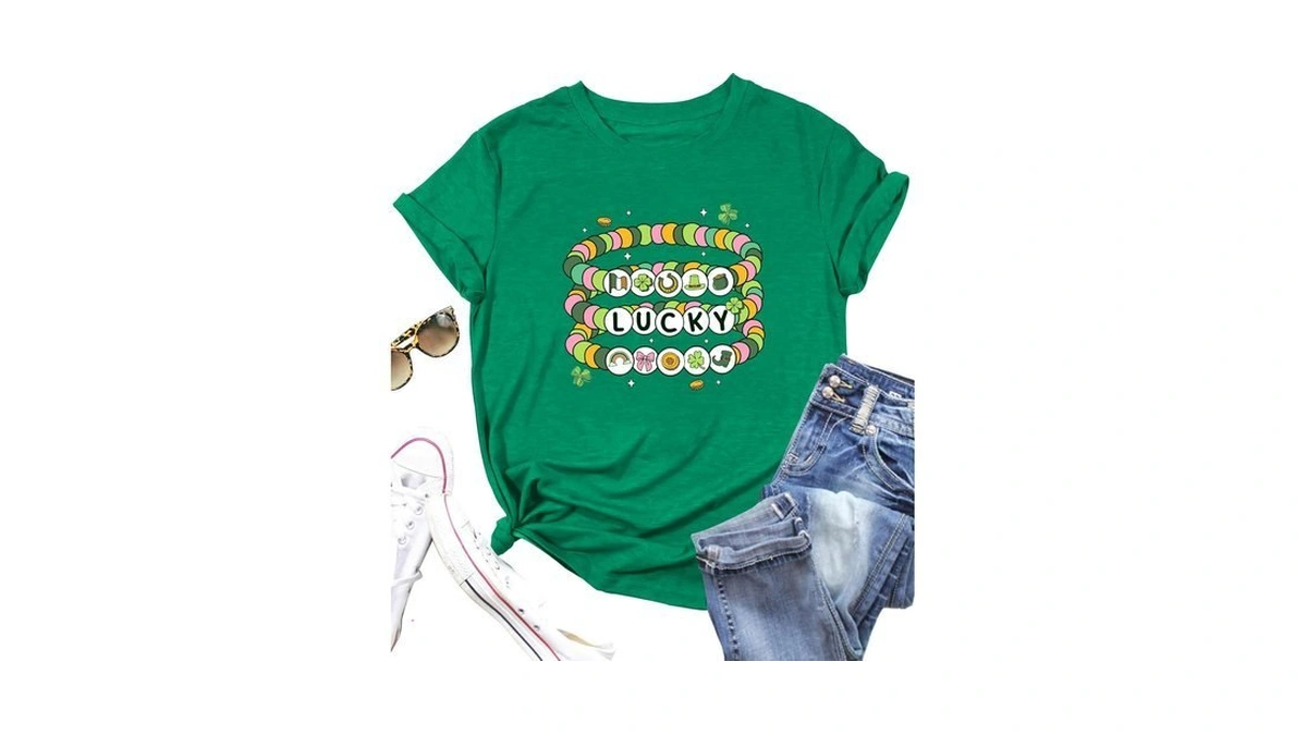 Xynerix St Patrick's Day Shirts For Women Funny Lucky Charm