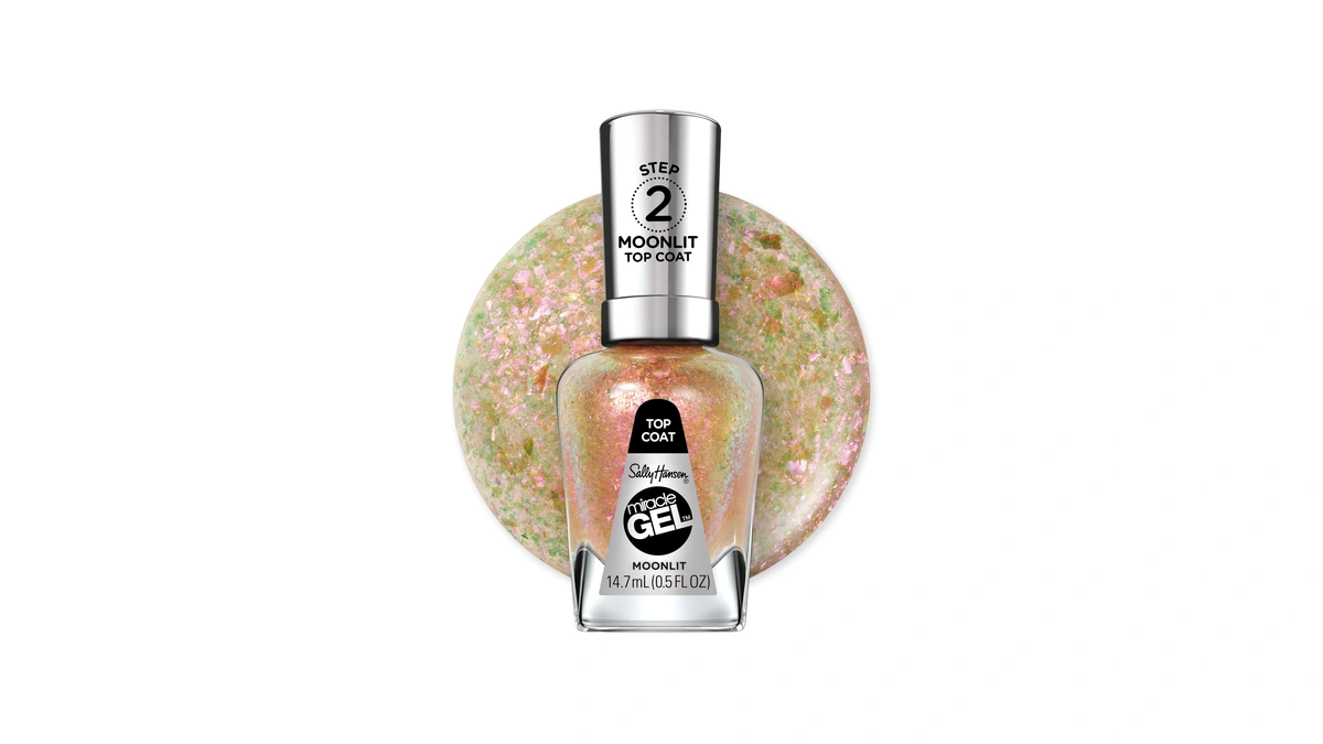 Sally Hansen Miracle Gel™, Moonlit Top Coat, Long Lasting, Gel-like