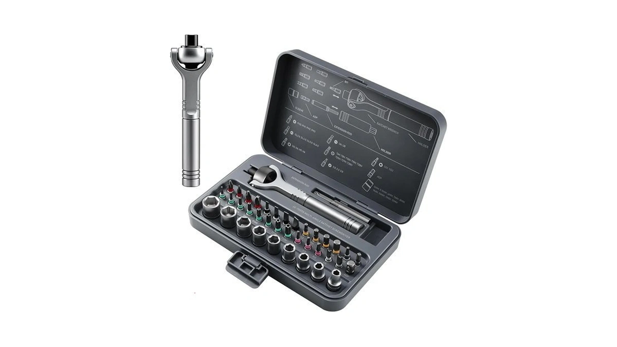 40-in-1 Magnetic Ratchet Screwdriver Set Detachable Handle