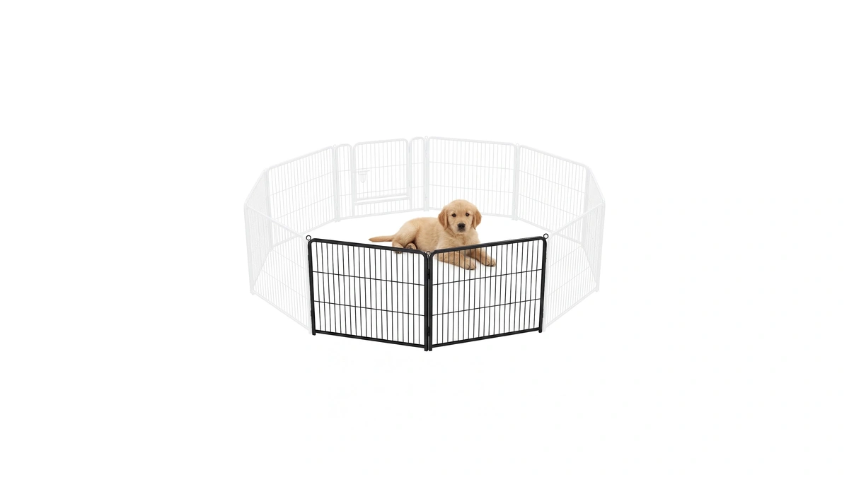 Newbulig Dog Playpen Indoor 24 Inch 2 Panels, Metal Outdoor