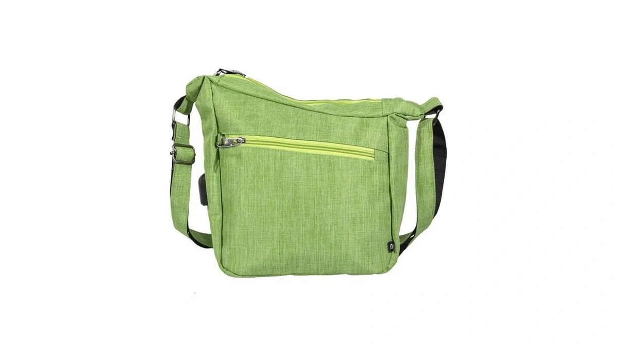 Nupouch Anti Theft Crossbody Bag With Secure Locking Mechanism, Charging