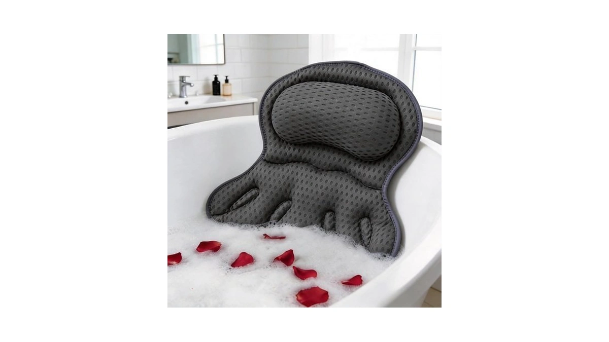 Bath Pillow For Tub,bathtub Pillow For Head,neck,shoulder And Back Support,soft